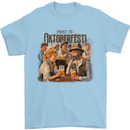 Prost to Oktoberfest German Beer Festival Mens T-Shirt 100% Cotton Light Blue