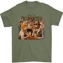 Prost to Oktoberfest German Beer Festival Mens T-Shirt 100% Cotton Military Green