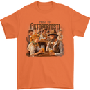 Prost to Oktoberfest German Beer Festival Mens T-Shirt 100% Cotton Orange
