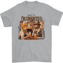 Prost to Oktoberfest German Beer Festival Mens T-Shirt 100% Cotton Sports Grey
