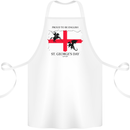 Proud to Be English St Georges Day Flag Cotton Apron 100% Organic White