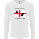 Proud to Be English St Georges Day Flag Mens Long Sleeve T-Shirt White