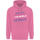 Proud to Be Transgender LGBT Childrens Kids Hoodie Azalea