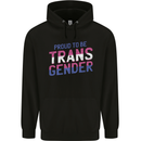 Proud to Be Transgender LGBT Childrens Kids Hoodie Black