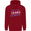 Proud to Be Transgender LGBT Childrens Kids Hoodie Red