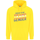 Proud to Be Transgender LGBT Childrens Kids Hoodie Yellow