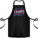 Proud to Be Transgender LGBT Cotton Apron 100% Organic Black