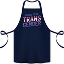 Proud to Be Transgender LGBT Cotton Apron 100% Organic Navy Blue