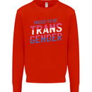 Proud to Be Transgender LGBT Kids Sweatshirt Jumper Bright Red