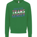 Proud to Be Transgender LGBT Kids Sweatshirt Jumper Irish Green