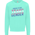 Proud to Be Transgender LGBT Kids Sweatshirt Jumper Peppermint