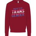 Proud to Be Transgender LGBT Kids Sweatshirt Jumper Red