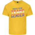 Proud to Be Transgender LGBT Kids T-Shirt Childrens Yellow