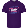 Proud to Be Transgender LGBT Mens Cotton T-Shirt Tee Top Purple