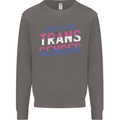 Proud to Be Transgender LGBT Mens Sweatshirt Jumper Charcoal