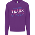 Proud to Be Transgender LGBT Mens Sweatshirt Jumper Purple