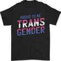 Proud to Be Transgender LGBT Mens T-Shirt 100% Cotton Black