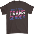 Proud to Be Transgender LGBT Mens T-Shirt 100% Cotton Dark Chocolate