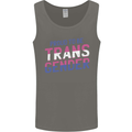 Proud to Be Transgender LGBT Mens Vest Tank Top Charcoal