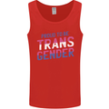 Proud to Be Transgender LGBT Mens Vest Tank Top Red