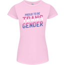 Proud to Be Transgender LGBT Womens Petite Cut T-Shirt Light Pink