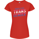 Proud to Be Transgender LGBT Womens Petite Cut T-Shirt Red