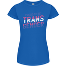 Proud to Be Transgender LGBT Womens Petite Cut T-Shirt Royal Blue