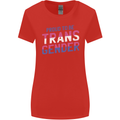 Proud to Be Transgender LGBT Womens Wider Cut T-Shirt Red