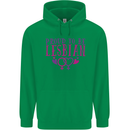 Proud to Be a Lesbian LGBT Gay Pride Awareness Childrens Kids Hoodie Irish Green