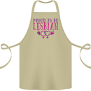 Proud to Be a Lesbian LGBT Gay Pride Awareness Cotton Apron 100% Organic Khaki