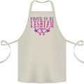 Proud to Be a Lesbian LGBT Gay Pride Awareness Cotton Apron 100% Organic Natural