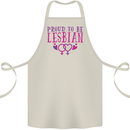 Proud to Be a Lesbian LGBT Gay Pride Awareness Cotton Apron 100% Organic Natural