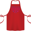 Proud to Be a Lesbian LGBT Gay Pride Awareness Cotton Apron 100% Organic Red