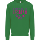 Proud to Be a Lesbian LGBT Gay Pride Awareness Kids Sweatshirt Jumper Irish Green