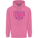 Proud to Be a Lesbian LGBT Gay Pride Awareness Mens 80% Cotton Hoodie Azelea