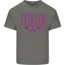 Proud to Be a Lesbian LGBT Gay Pride Awareness Mens Cotton T-Shirt Tee Top Charcoal