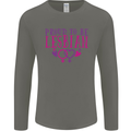 Proud to Be a Lesbian LGBT Gay Pride Awareness Mens Long Sleeve T-Shirt Charcoal