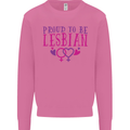 Proud to Be a Lesbian LGBT Gay Pride Awareness Mens Sweatshirt Jumper Azalea