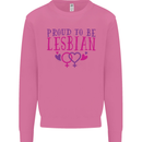 Proud to Be a Lesbian LGBT Gay Pride Awareness Mens Sweatshirt Jumper Azalea