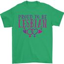 Proud to Be a Lesbian LGBT Gay Pride Awareness Mens T-Shirt 100% Cotton Irish Green