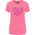 Proud to Be a Lesbian LGBT Gay Pride Awareness Womens Wider Cut T-Shirt Azalea