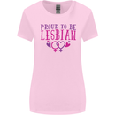 Proud to Be a Lesbian LGBT Gay Pride Awareness Womens Wider Cut T-Shirt Light Pink