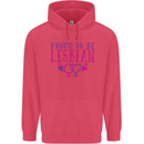 Proud to Be a Lesbian LGBT Gay Pride Day Childrens Kids Hoodie Heliconia