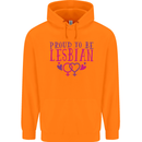 Proud to Be a Lesbian LGBT Gay Pride Day Childrens Kids Hoodie Orange