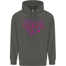 Proud to Be a Lesbian LGBT Gay Pride Day Childrens Kids Hoodie Storm Grey