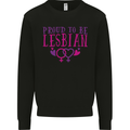 Proud to Be a Lesbian LGBT Gay Pride Day Kids Sweatshirt Jumper Black