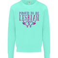 Proud to Be a Lesbian LGBT Gay Pride Day Kids Sweatshirt Jumper Peppermint