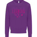 Proud to Be a Lesbian LGBT Gay Pride Day Kids Sweatshirt Jumper Purple