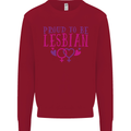 Proud to Be a Lesbian LGBT Gay Pride Day Kids Sweatshirt Jumper Red