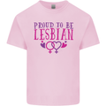 Proud to Be a Lesbian LGBT Gay Pride Day Kids T-Shirt Childrens Light Pink